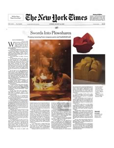 Tom Joyce, Swords Into Plowshares, Ellen Berkovitch, New York Times, 2005